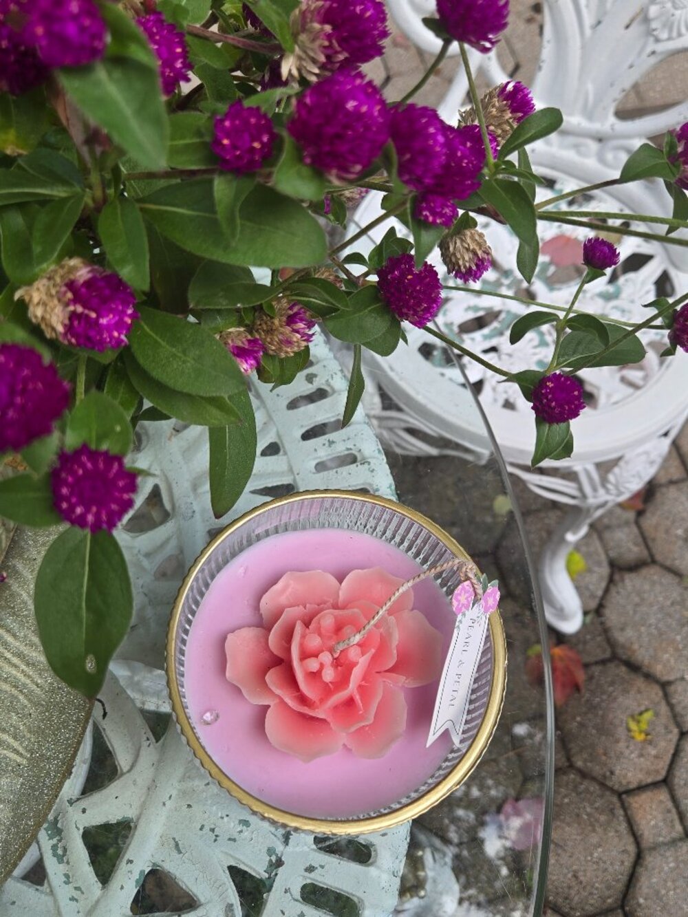 Rose candle - Picture 3 of 16